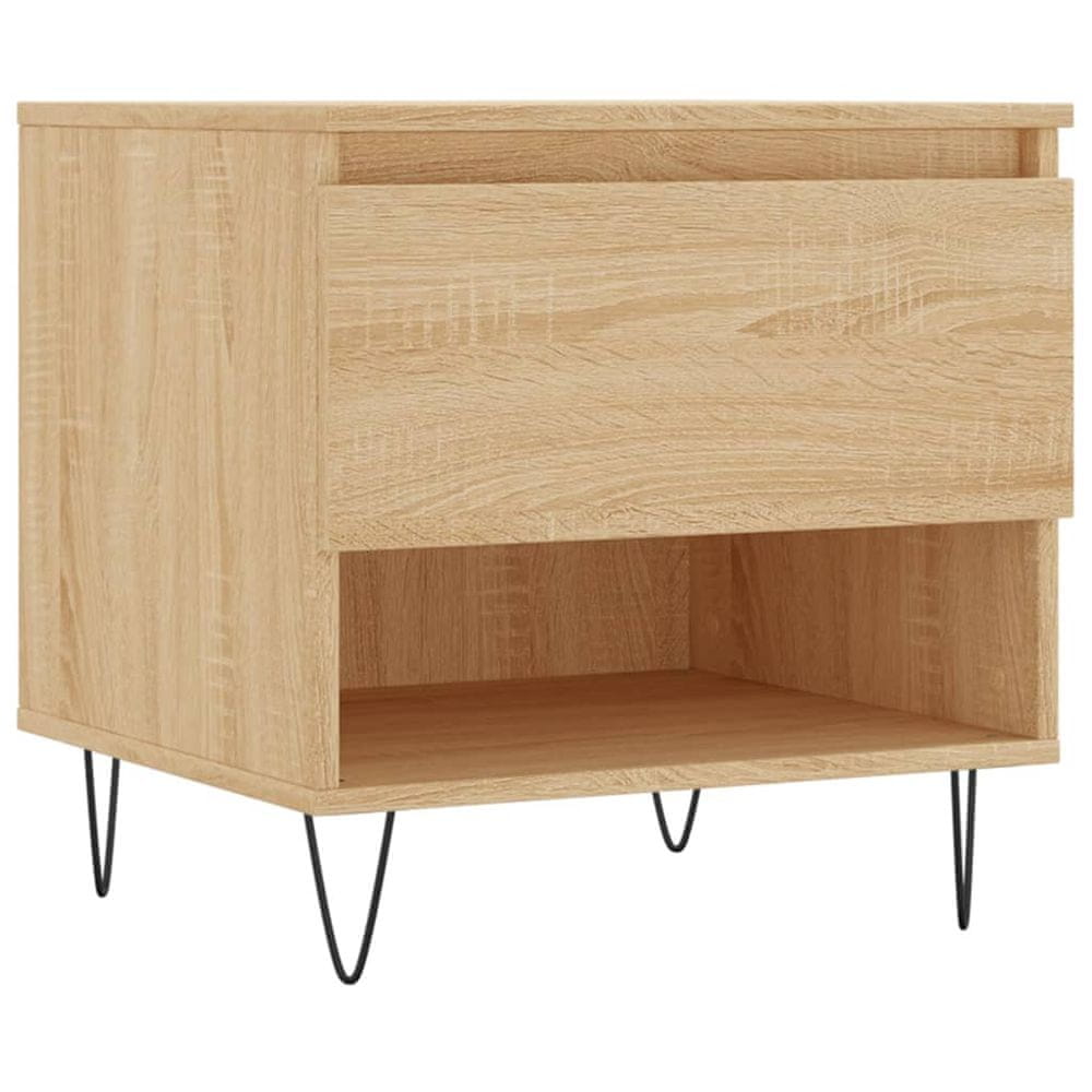 Vidaxl Konferenčný stolík dub sonoma 50x46x50 cm kompozitné drevo